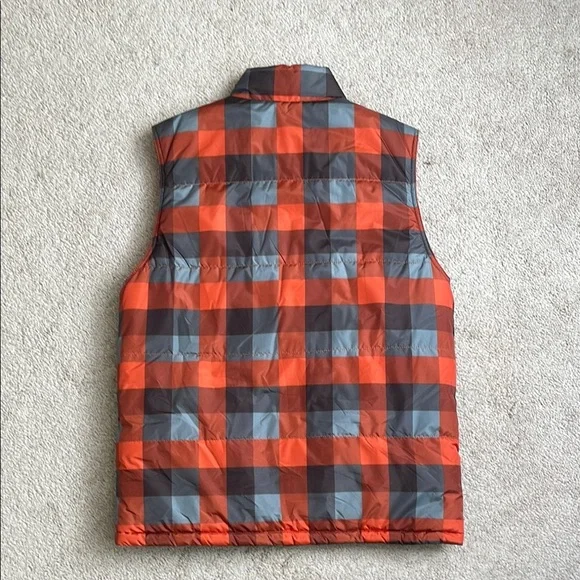 Route 66 Orange and Gray REVERSIBLE Puffer Jacket with Quilted Design - Picture 2 of 6